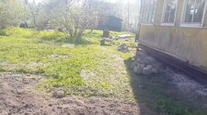 Замена фундамента деревянного дома из бруса на винтовые сваи под ключ в Санкт-Петербурге