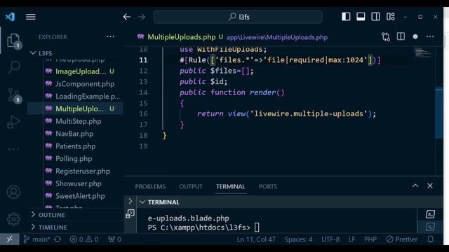 Multiple file upload with progress indicator| Laravel Livewire 3 from Scratch смотреть онлайн