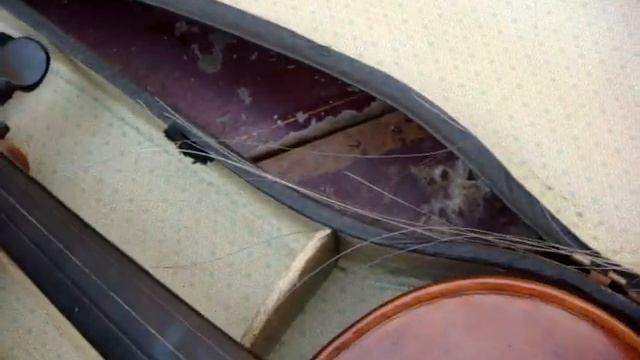 Vintage Old Violin with Bow Come in the Wear Case for Restoration Spare смотреть онлайн
