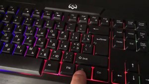 Демонстрация подсветки клавиатуры из набора SVEN GS 9100