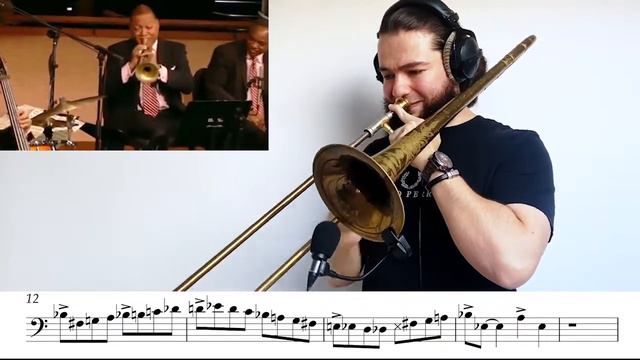 Wynton Marsalis - Solo Transcription (developing fast playing on the trombone) (Odei Al-Magut) смотреть онлайн
