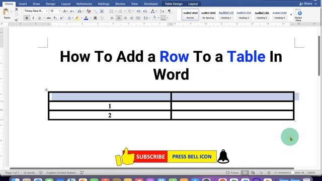 How to add a row to a table in Word смотреть онлайн