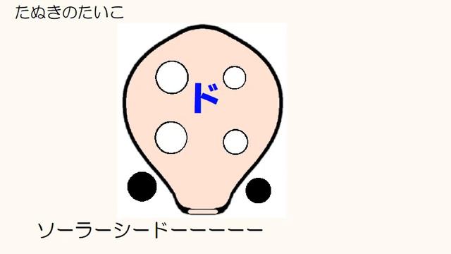 たぬきのたいこ ６穴オカリナ ドレミ運指つき смотреть онлайн