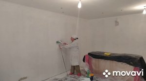 Потолок 2 слой покраска