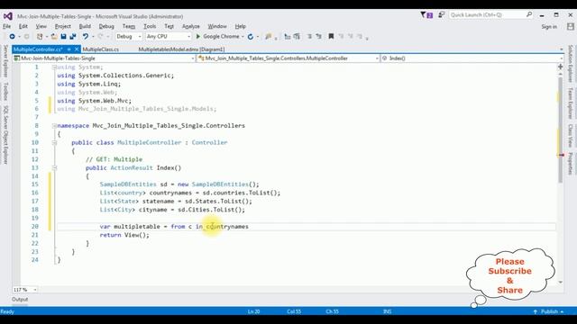 multiple models in single view in mvc c#