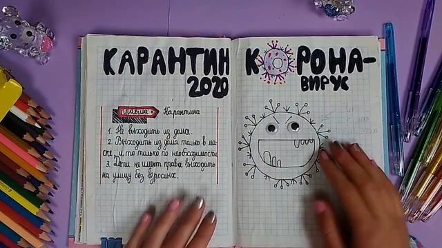 Идеи для личного дневника на тему карантин, как научиться рисовать, идеи для творческого блокнота.