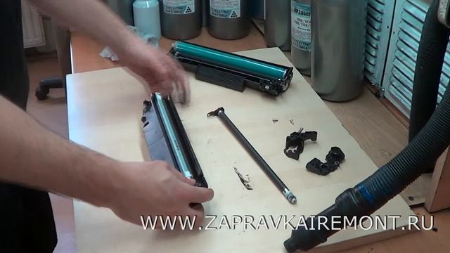 Заправка картриджа HP CB436A смотреть онлайн