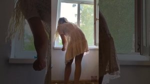 Vlog. Wash the window. Marta the cleaning lady