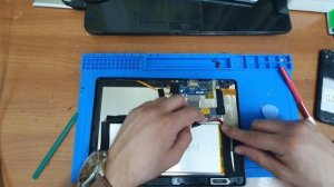 Разбор и снятие тачскрина Dexp Ursus p410