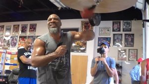 Shannon Briggs on the speedbag, LETS GO CHAMP!