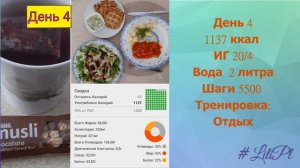 Интервальное голодание 20/4 + 1200 ккал в день!Результат похудения за неделю! ДО и ПОСЛЕ!#lilipl