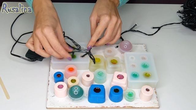 ❤️ DIY: Гирлянда из эпоксидной смолы смотреть онлайн