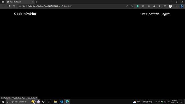 Create a Custom 404 Error Page with HTML and CSS: A Step-by-Step Tutorial | HTML & CSS Tutorial