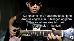 KARTONYONO MEDOT JANJI " DENNY CAKNAN Lirik lagu  coveran cah #TKI Malaysia