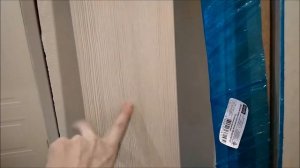 Капитель из наличника - установка дверей