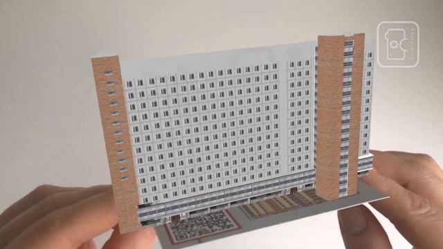 3D model of building in Augmented Reality / 3D модель здания в Дополненной Реальности смотреть онлайн