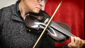 Elegant old black Bohemian  violin, circa 1918