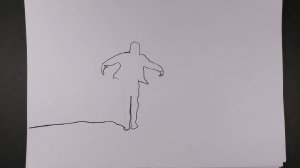 Линия. Анимационный клип в технике рисованной анимации с использованием приёма ротоскопирования