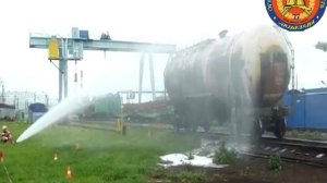 Тушение пожаров на железнодорожном транспорте