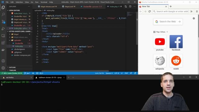 Fájlok megosztása Docker konténerek között és perzisztens tárhely volume-okkal смотреть онлайн