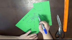 Шьем нарядную блузку с драпировкой. Делаем выкройку блузки.  Кофта из трикотажа.