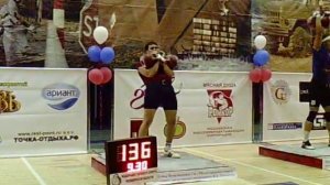 Кубок Пикалова по гиревому спорту 2013 год, Стрекаловских Константин толчок гирь 32 кг 145 раз