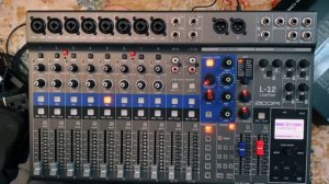 Zoom LiveTrack L-12 First Impression Audio Mixer Interface Setup & Review by Eric Roberts