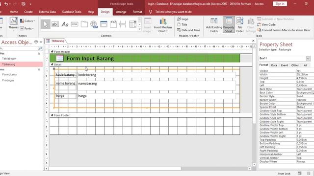Cara Desain Tampilan Form Ms Acces Agar Menarik смотреть онлайн