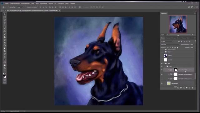 как поменять цвет фона в photoshop смотреть онлайн