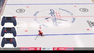 NHL22 Супер Финт как делать пас через стекло !! #self pass #nhl #nhl22