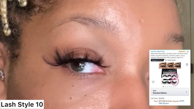 Amazon Mink Lashes Try On Review 25mm lashes 20mm 18mm16mm Eyelashes Haul 2020 Best Amazon Lashes