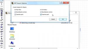 Importing a SketchUp 3D model file into ARCHICAD