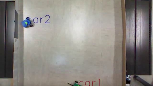 Image Processing of two moving Asuro cars, only output, OpenCV + Visual Studio + Kinect, смотреть онлайн