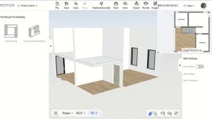 homstyler new version : second floor and design the roof