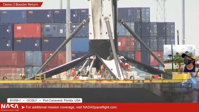 SpaceX DM-2 Booster Arrival at Port Canaveral смотреть онлайн
