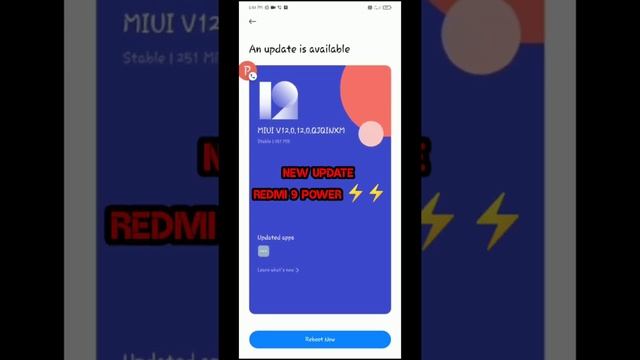 Redmi 9 Power Miui 12.0.12 New Update | Android 11 ? Redmi 9 Power New Software Update