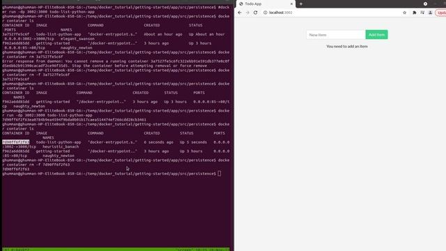 Docker Tutorials - Part 6 - Persisting Docker Application Using Named Volumes смотреть онлайн