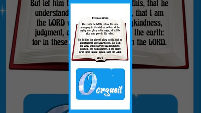 Verse of the day : Orgueil