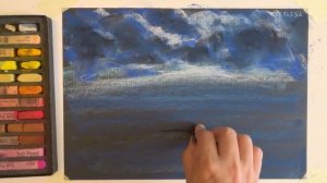 Непринужденный морской скетч сухой пастелью | Soft Pastels mungyo