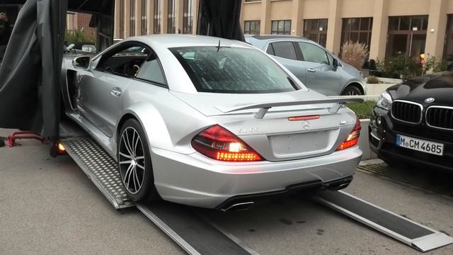 365K € Mercedes SL 65 AMG Black Series (Auctioned at RM Sotheby's) | Start Up + Driving | Munich смотреть онлайн