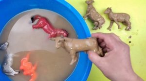 Учим Животных на английском, Корова, Динозавр, Лев,Лягушка,Слон,Развивающие Мультики для Детей