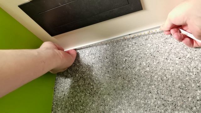 Светодиодная подсветка рабочей зоны, под шкафом кухни, своими руками. Светодиодная лента. Подсветка
