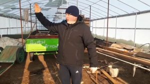 Обзор новой ТЕПЛИЦЫ зимой