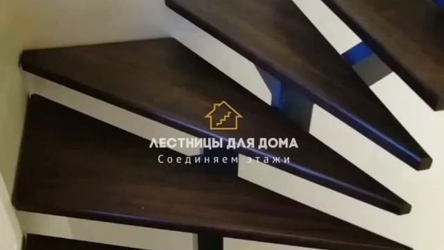 ЛЕСТНИЦА С ПОДСВЕТКОЙ СТУПЕНЕЙ | Как вам наша работа? смотреть онлайн