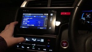 Изменение цвета фона магнитолы Honda Fit gp5