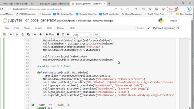 Python QR Code Generator with Qt Designer