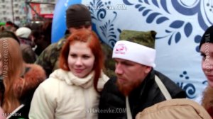 Моторола приехал на открытие праздничной ёлки в Донецке