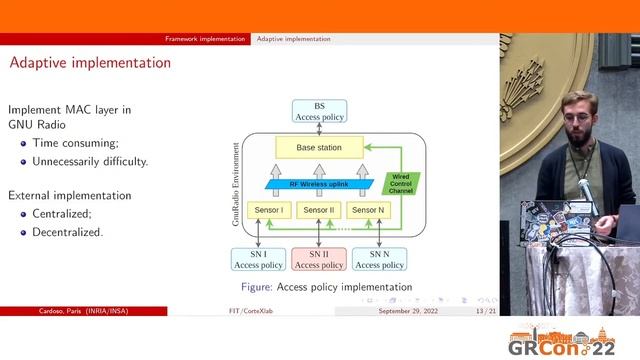 GRCon22 - Using FIT CorteXlab for the Eval of Access Policies in Dense IoT Networks by Amaury Paris смотреть онлайн