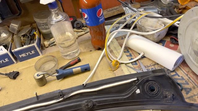 Ремонт планки обтекателя bmw е46. 51718208483. Ремонт жабо. смотреть онлайн