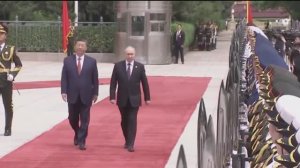 Полная версия. Церемония встречи Владимира Путина и Си Цзиньпина в Пекине